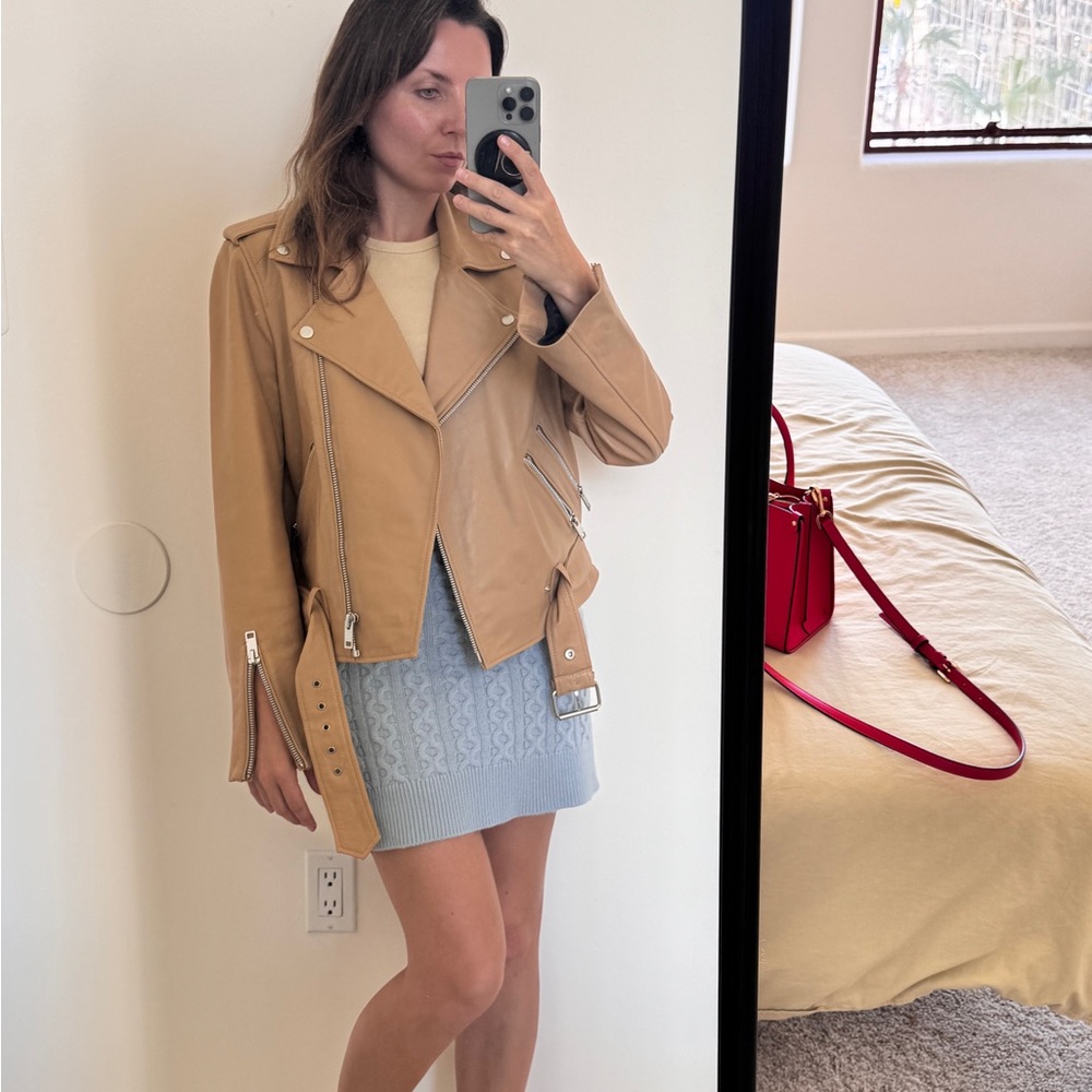 Walter Baker Camel Leather Jacket